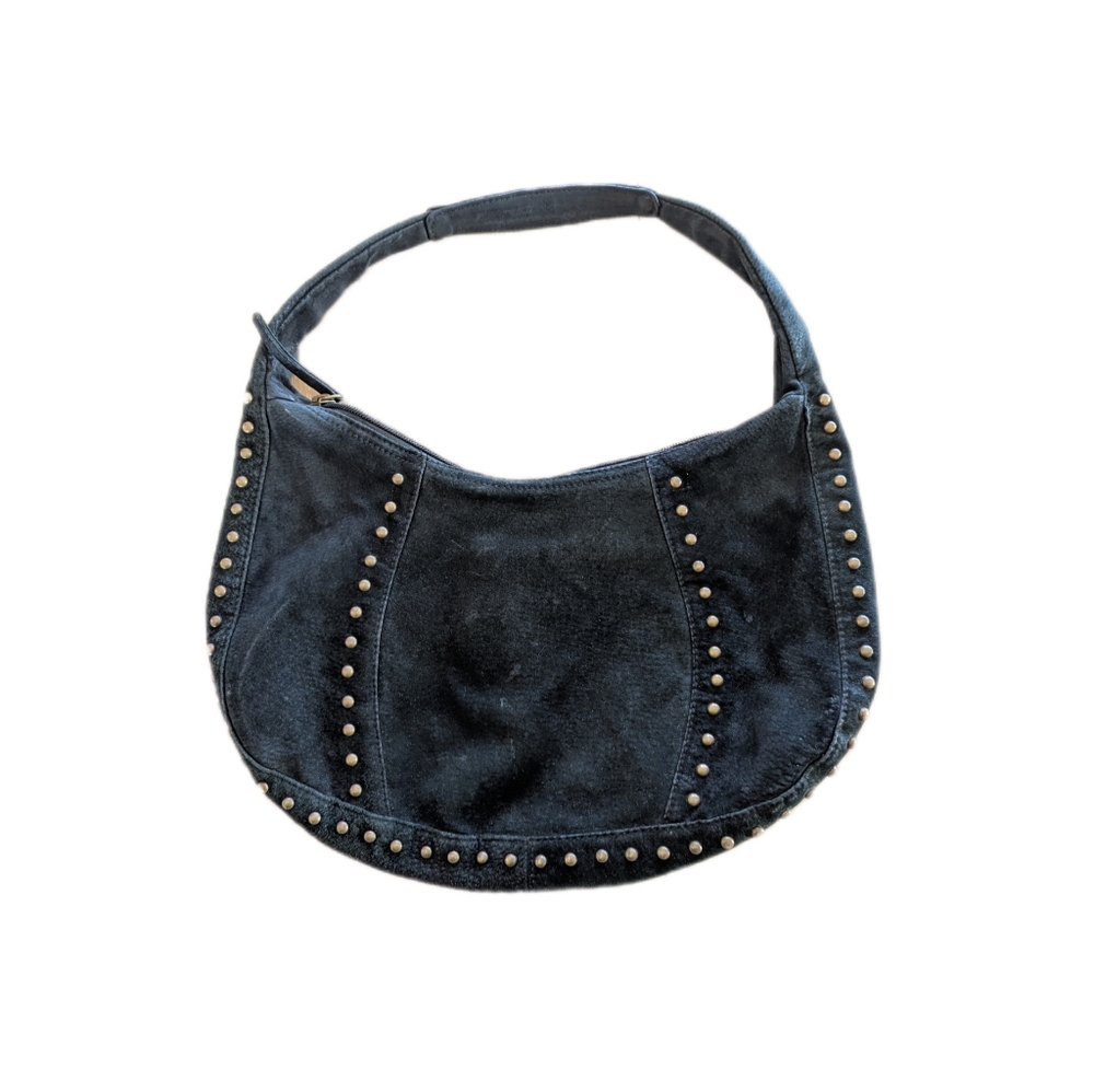 Wilsons Leather Suede Studded Shoulder Purse Western/Boho